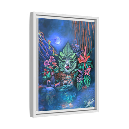 Moonlight Mischief Framed Canvas Print