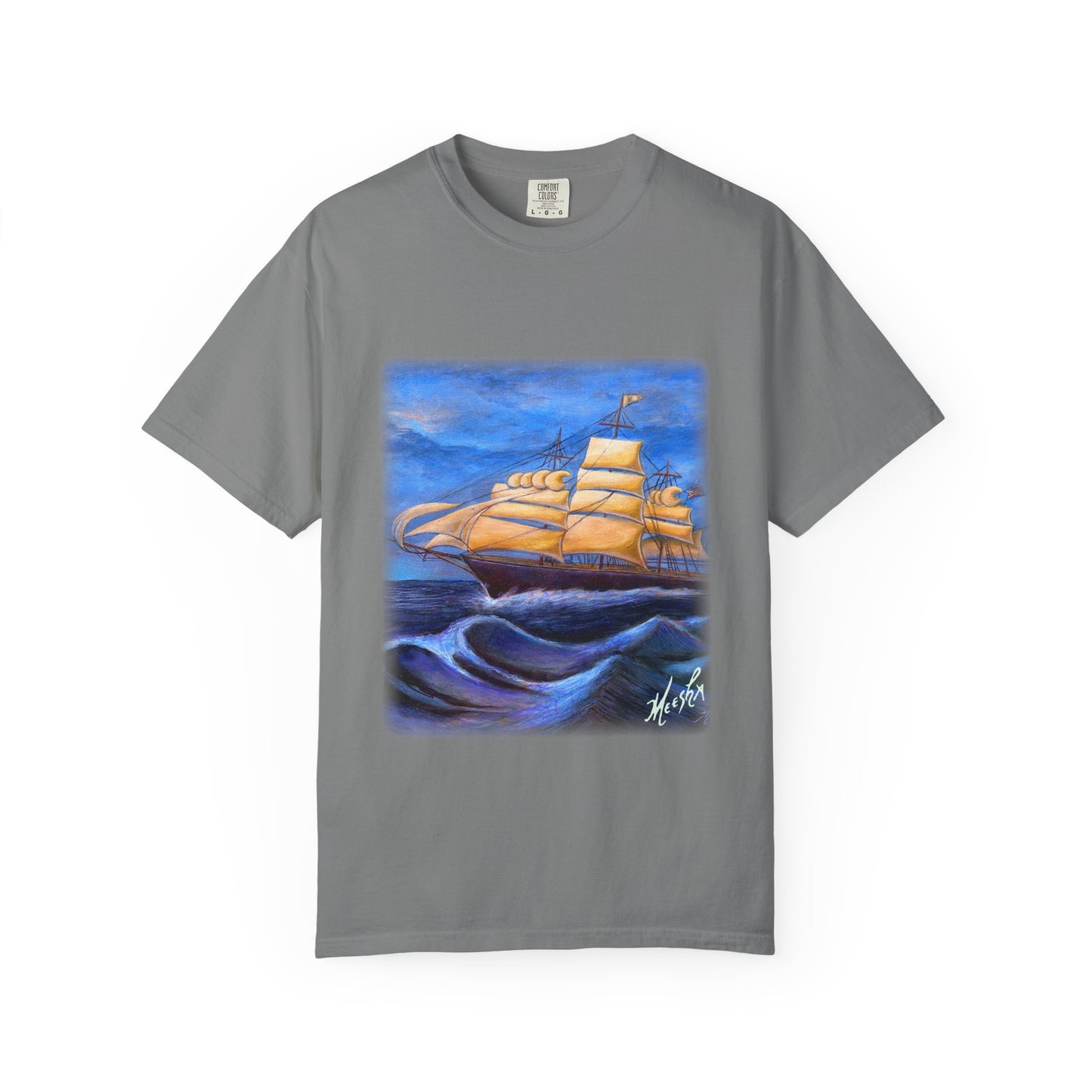 Whimsical Wavehopper Unisex Garment-Dyed T-shirt