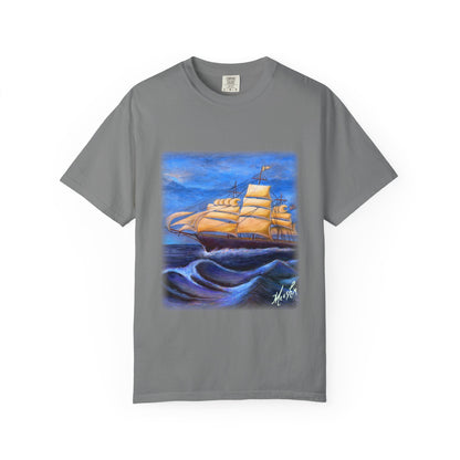 Whimsical Wavehopper Unisex Garment-Dyed T-shirt