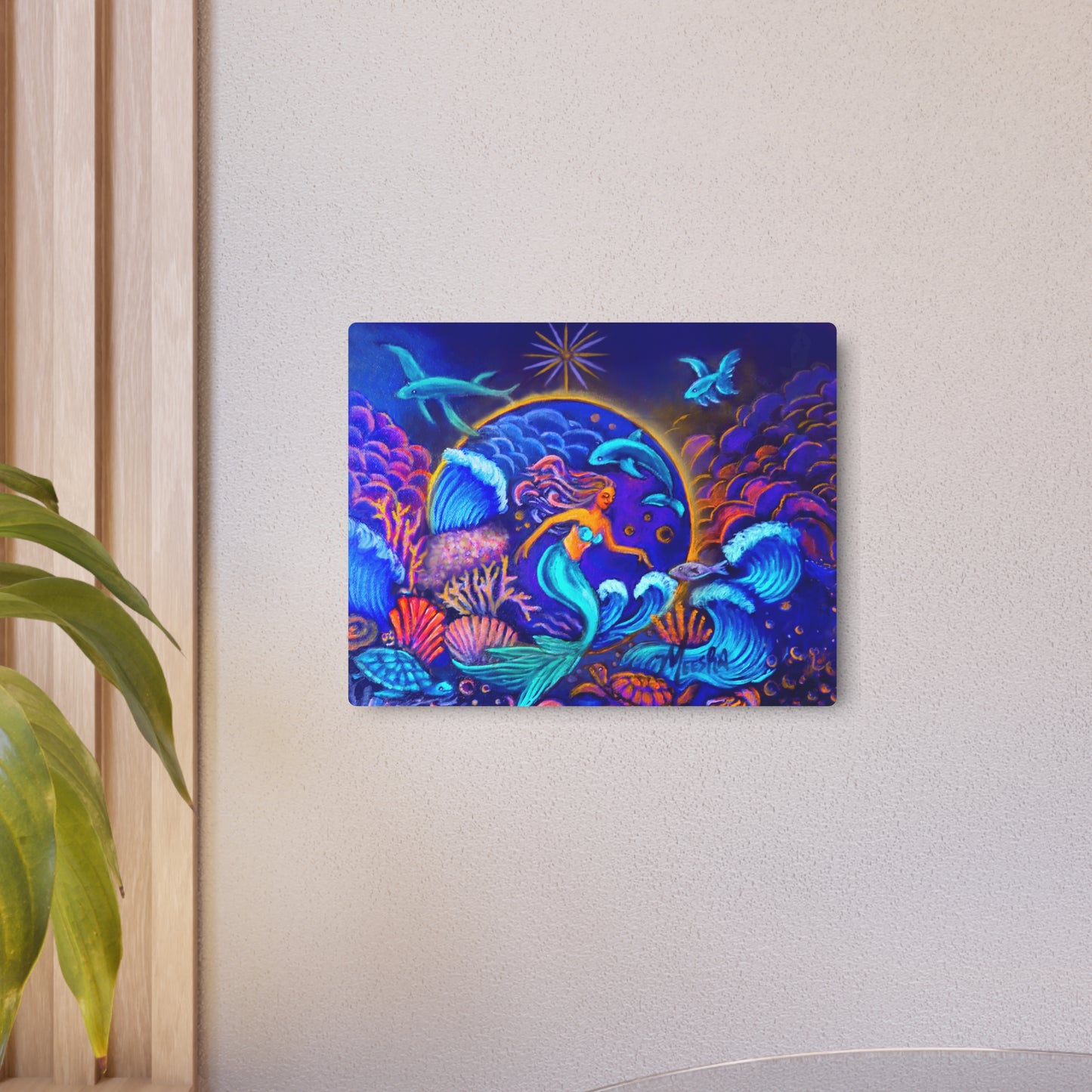 Celestrial Extraterrestrial Metal Art Sign