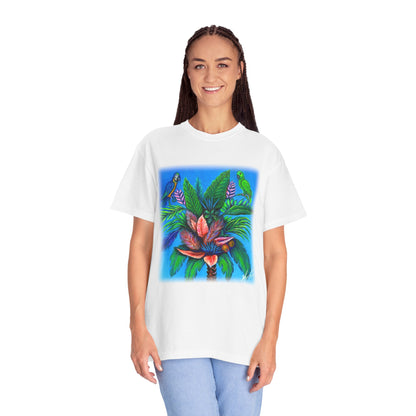 Palm Tree of Life Unisex Garment-Dyed T-shirt