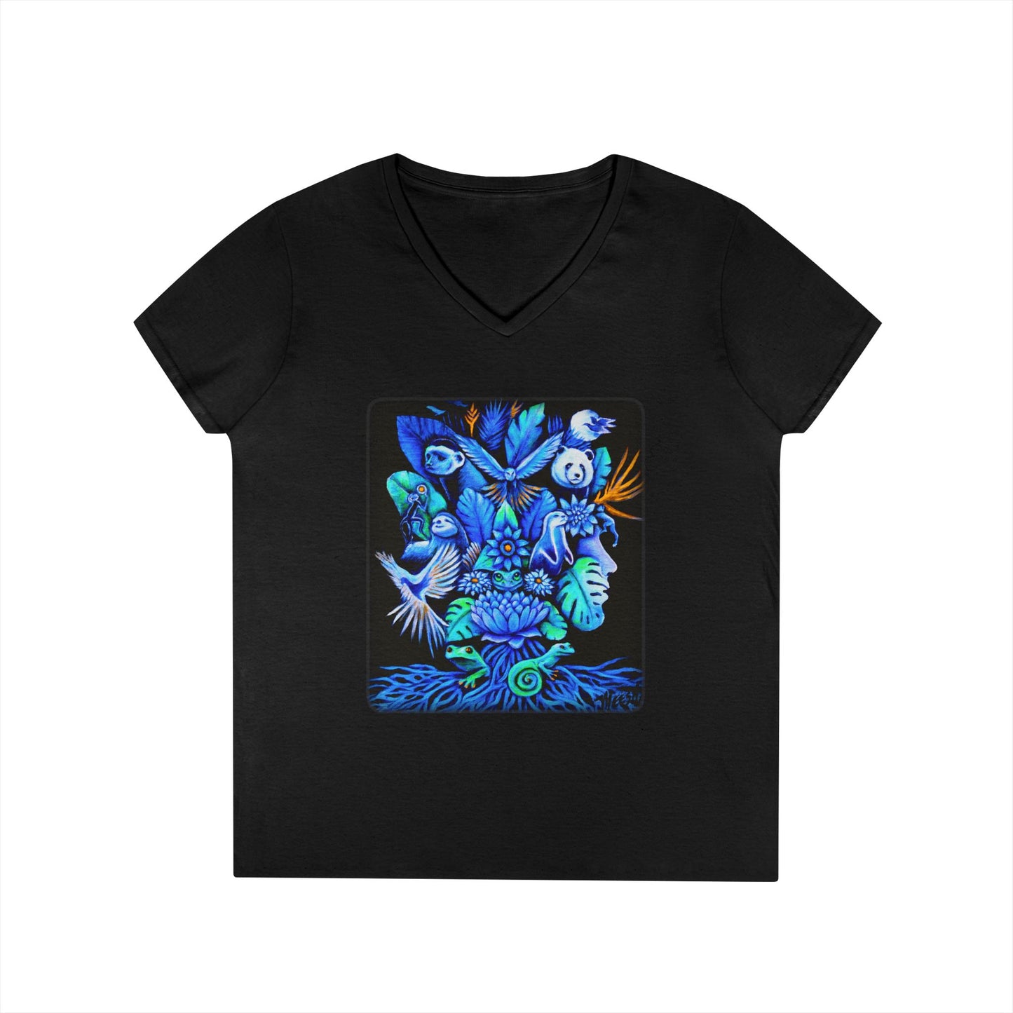 Out of the blue Ladies' V-Neck T-Shirt