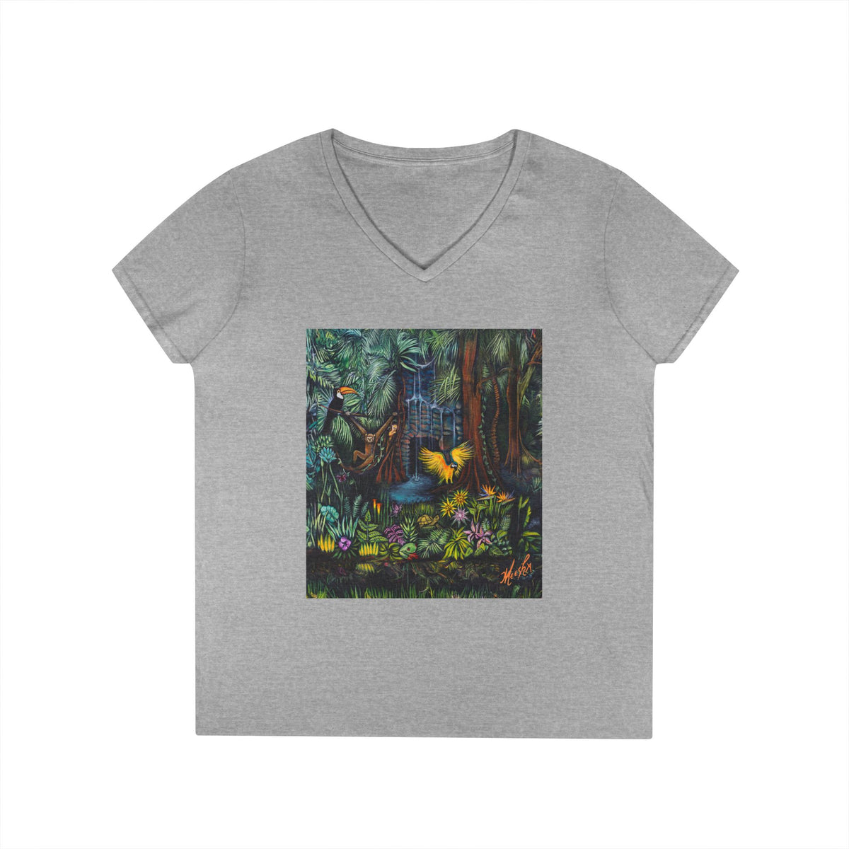 Amazonia  Ladies' Nature Lover V-Neck T-Shirt