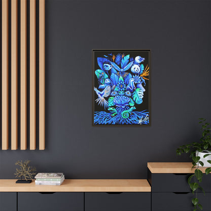 Out of The Blue Framed Canvas Print