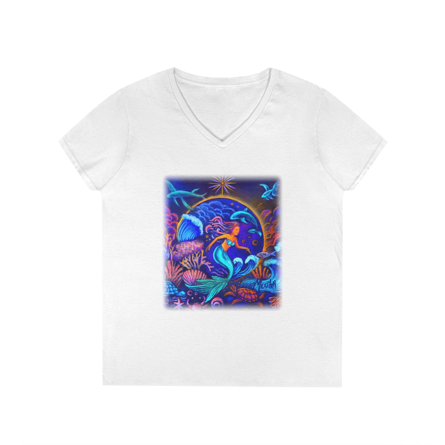Celestrial Extraterrestrial Ladies' V-Neck T-Shirt