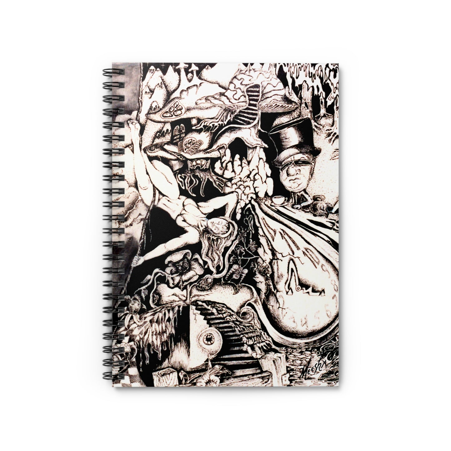 Alice In Wonderland Spiral Notebook - Ruled Line