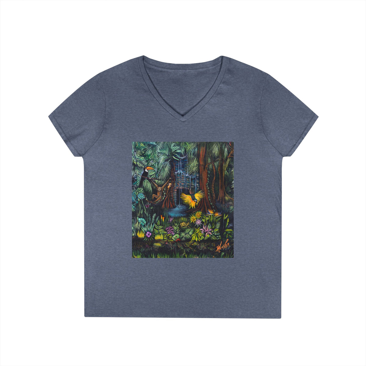 Amazonia  Ladies' Nature Lover V-Neck T-Shirt