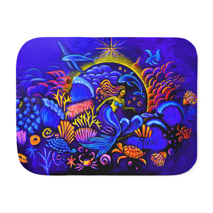 Colorful and Cozy Celestial Extraterrestrial Favorite Sherpa Blanket
