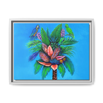 Palm Tree of Life Framed Canvas Print