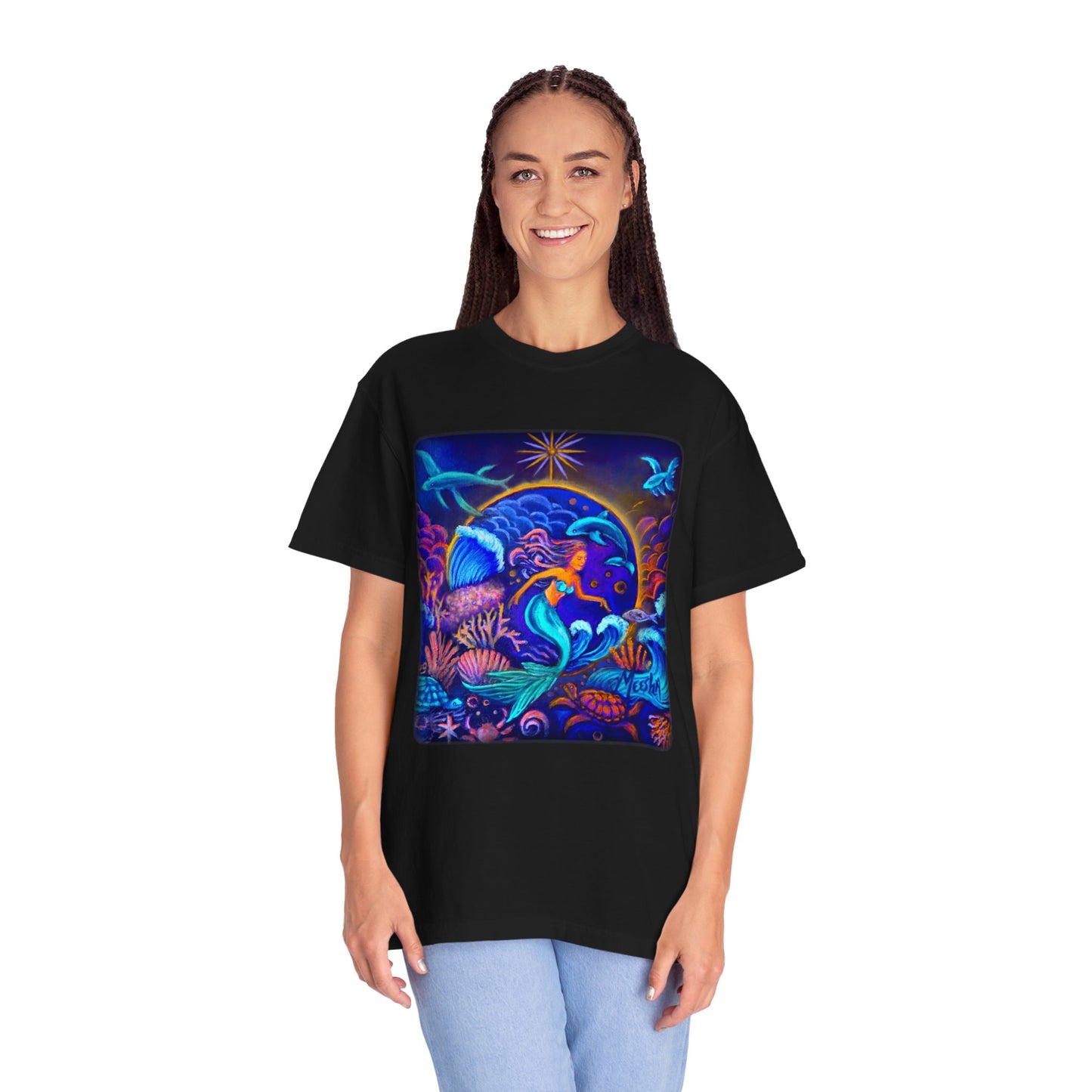 Celestrial Extraterrestrial Unisex Garment-Dyed T-shirt