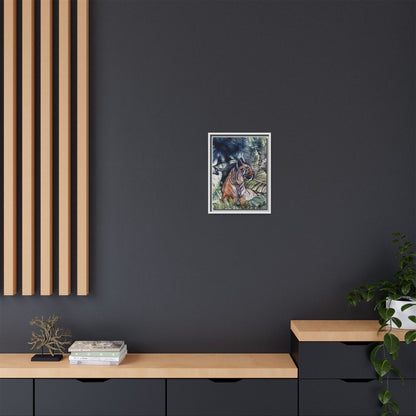 Watchful Warrior Framed Canvas Print
