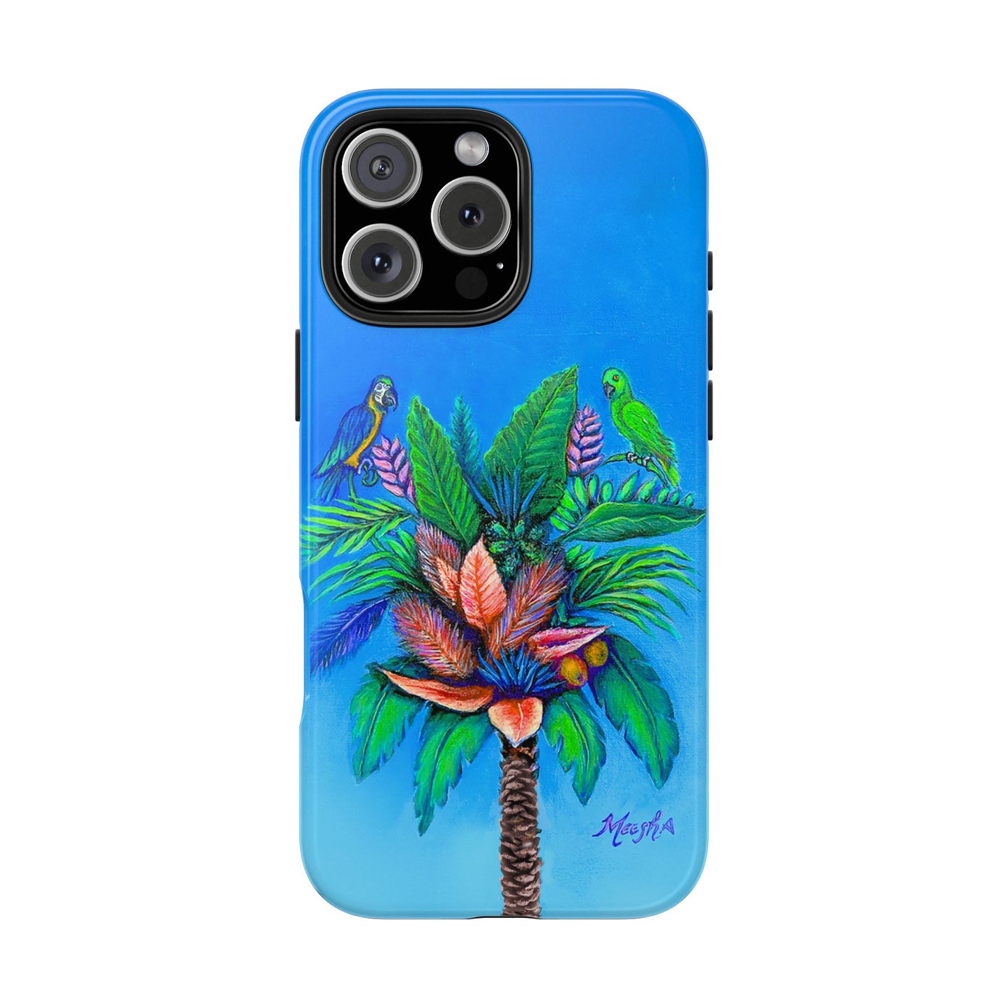 PalmTree of Life Tough Phone Case for Nature Lovers and Parrot heads