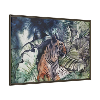 Watchful Warrior Framed Canvas Print