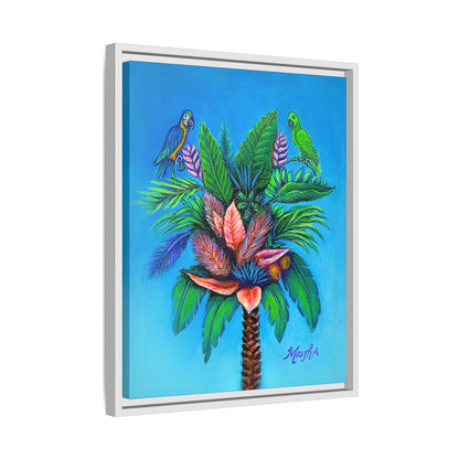 Palm Tree of Life Framed Canvas Print