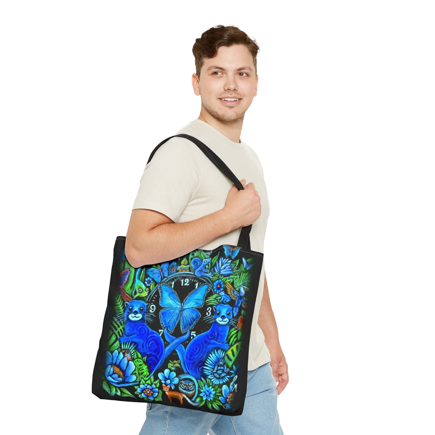 Out of Time Otter Nonsensce Tote Bag