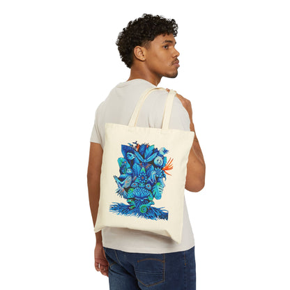 Out of the Blue High-quality Cotton Canvas Tote Bag