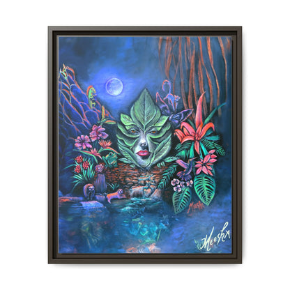 Moonlight Mischief Framed Canvas Print