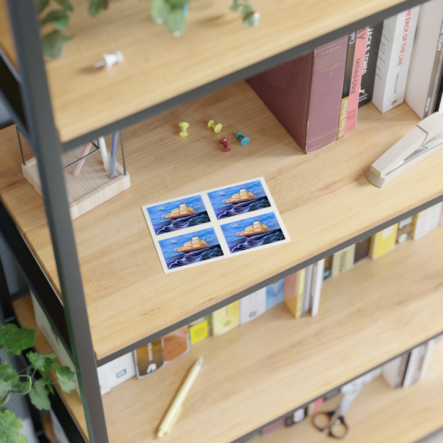 Whimsical Wavehopper Sticker Sheets, 6"x4"