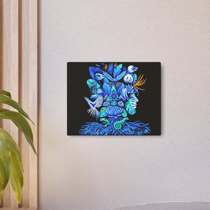 Out of the blue Metal Art Sign