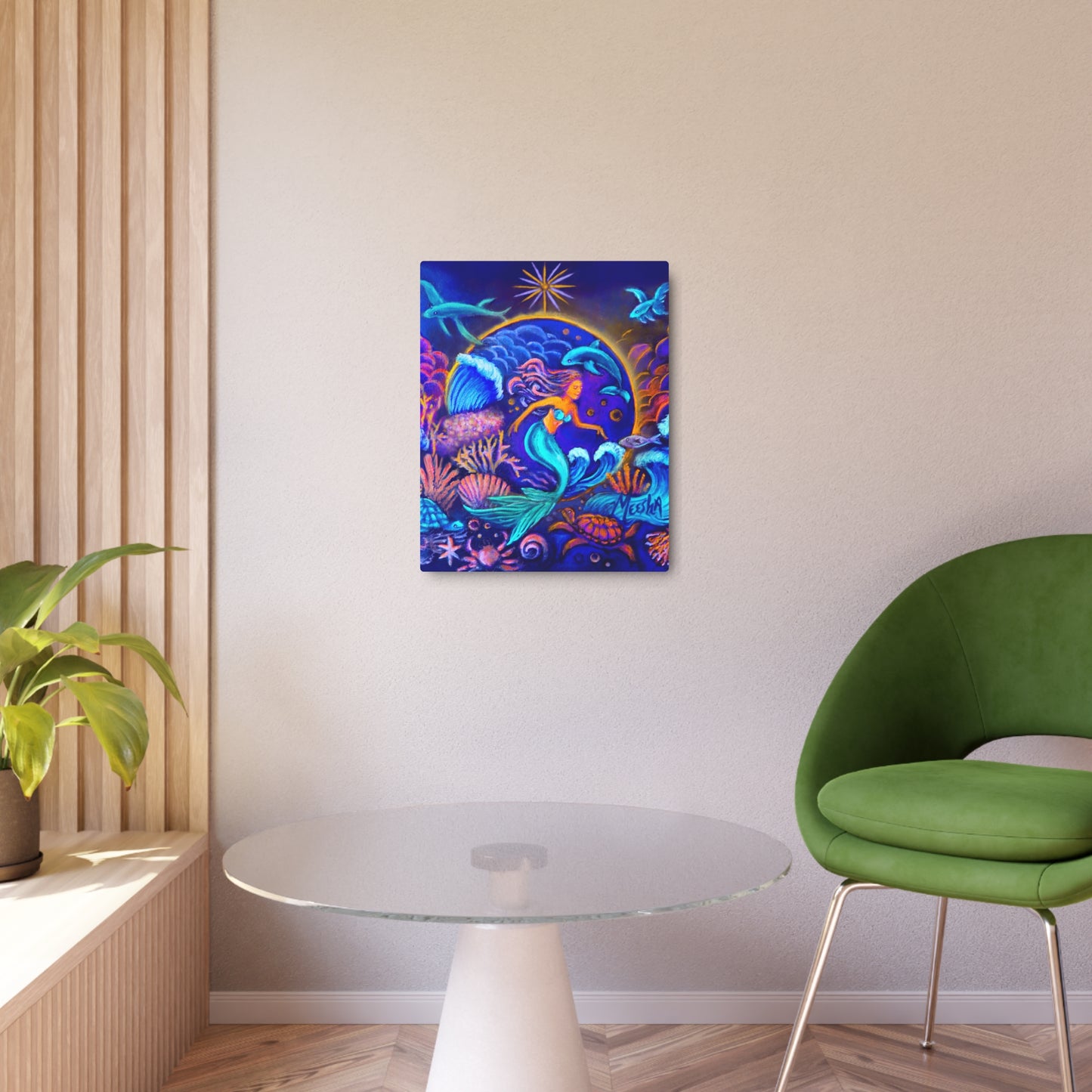 Celestrial Extraterrestrial Metal Art Sign