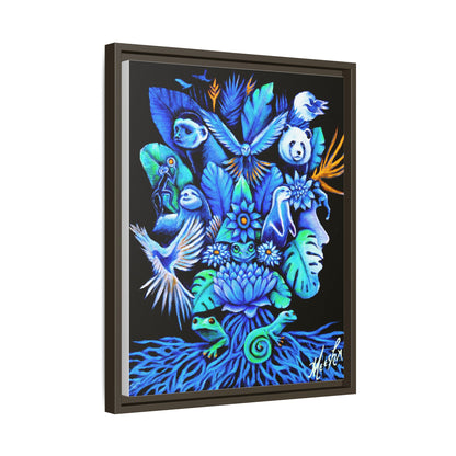 Out of The Blue Framed Canvas Print