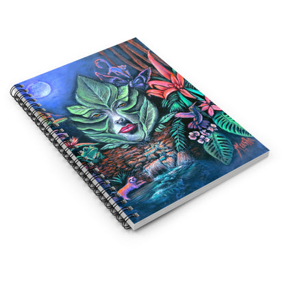 Moonlight Mischief Spiral Notebook - Ruled Line