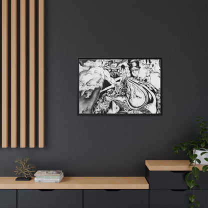 Alice In Blunderland Framed Canvas Print