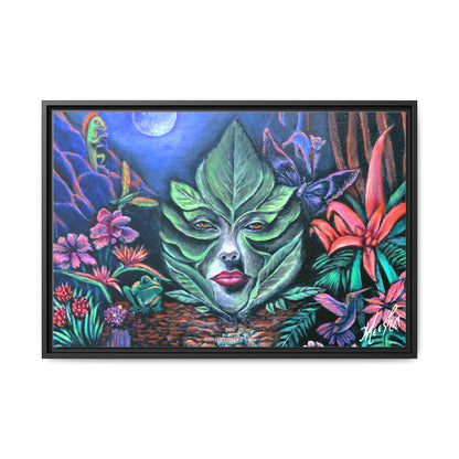 Moonlight Mischief Framed Canvas Print