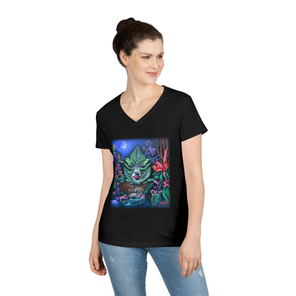 Moonlight Mischief Ladies' V-Neck T-Shirt