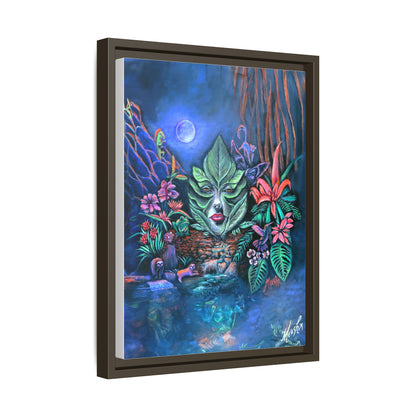Moonlight Mischief Framed Canvas Print