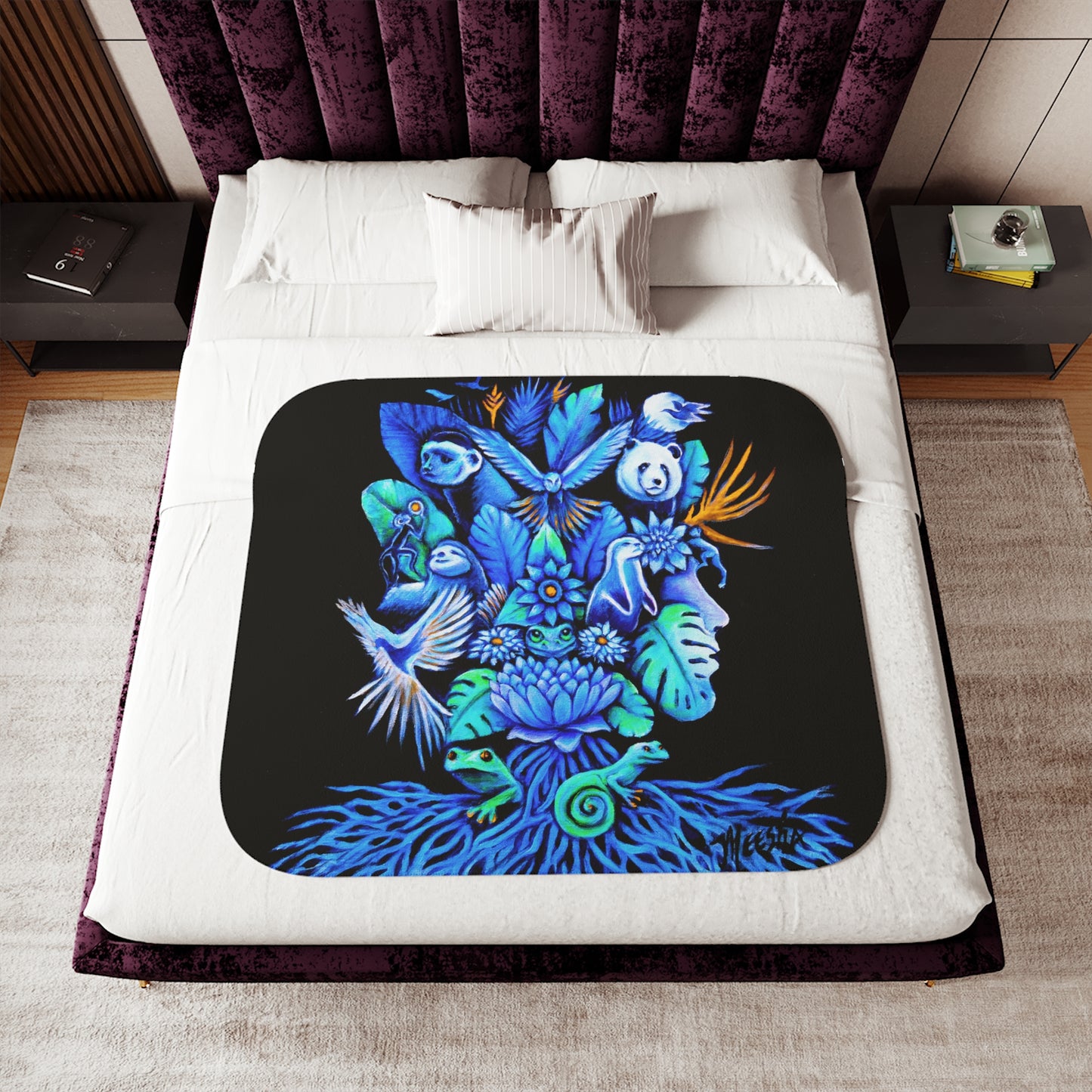 Colorful and Cozy Favorite Out of The Blue Sherpa Blanket