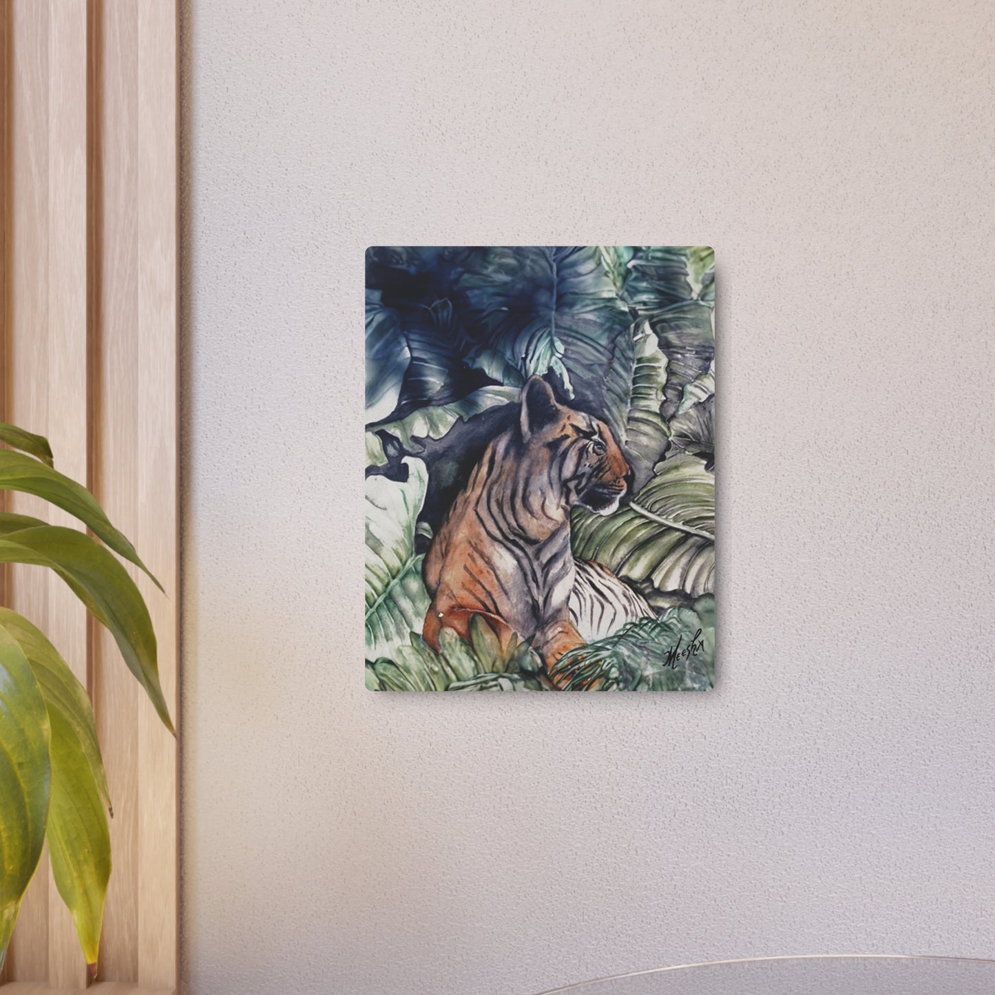 Watchful Warrior Metal Art Sign