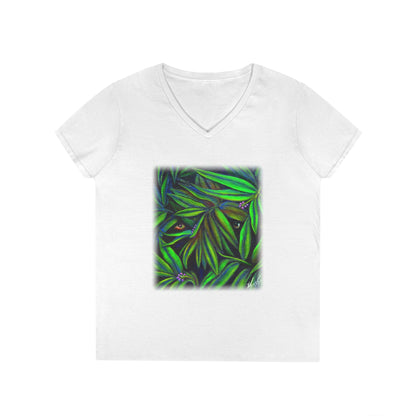 Jeepers Peepers Ladies' V-Neck T-Shirt