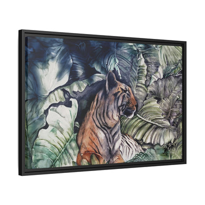 Watchful Warrior Framed Canvas Print