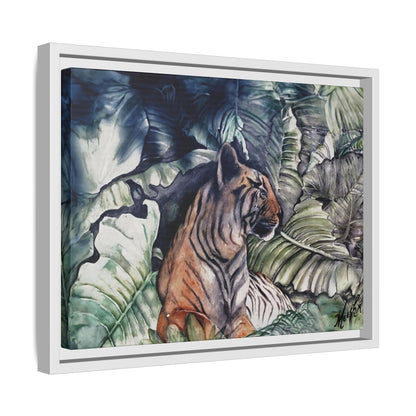 Watchful Warrior Framed Canvas Print