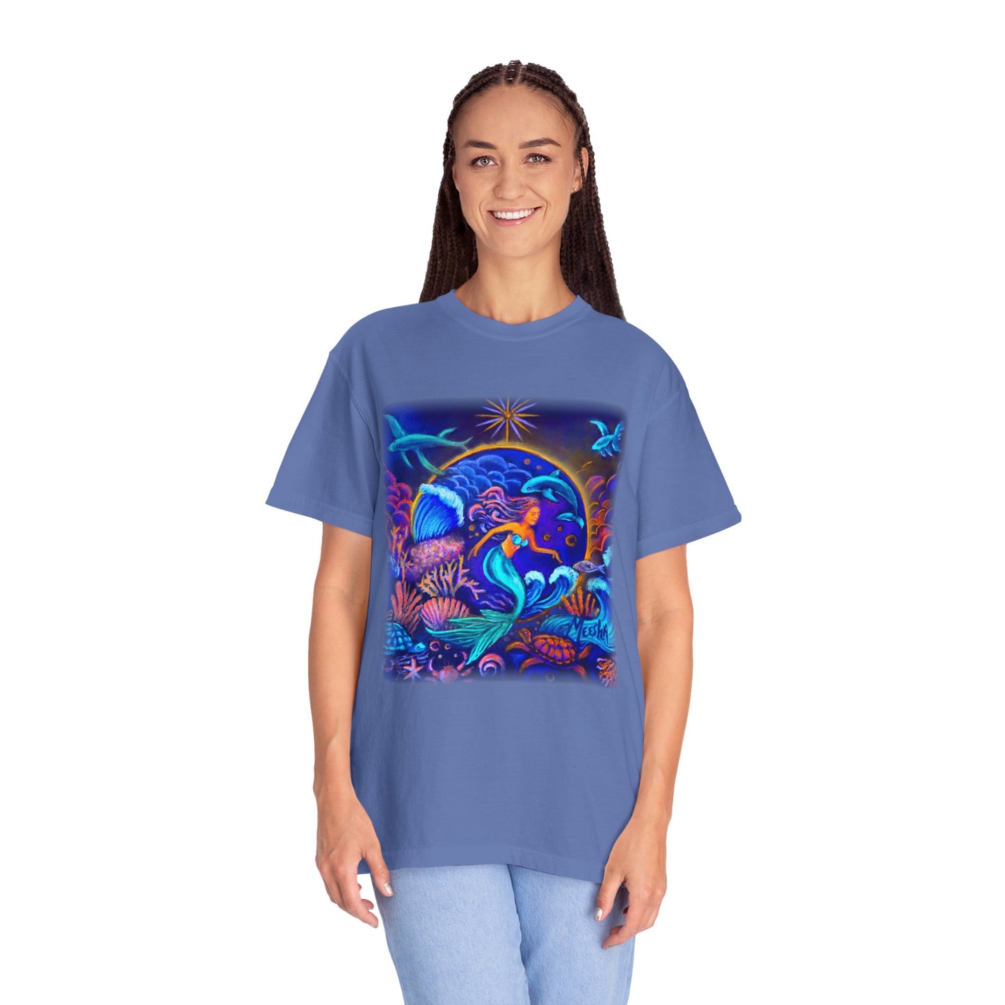 Celestrial Extraterrestrial Unisex Garment-Dyed T-shirt