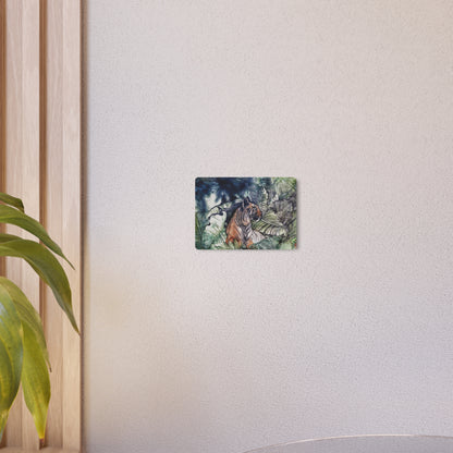 Watchful Warrior Metal Art Sign