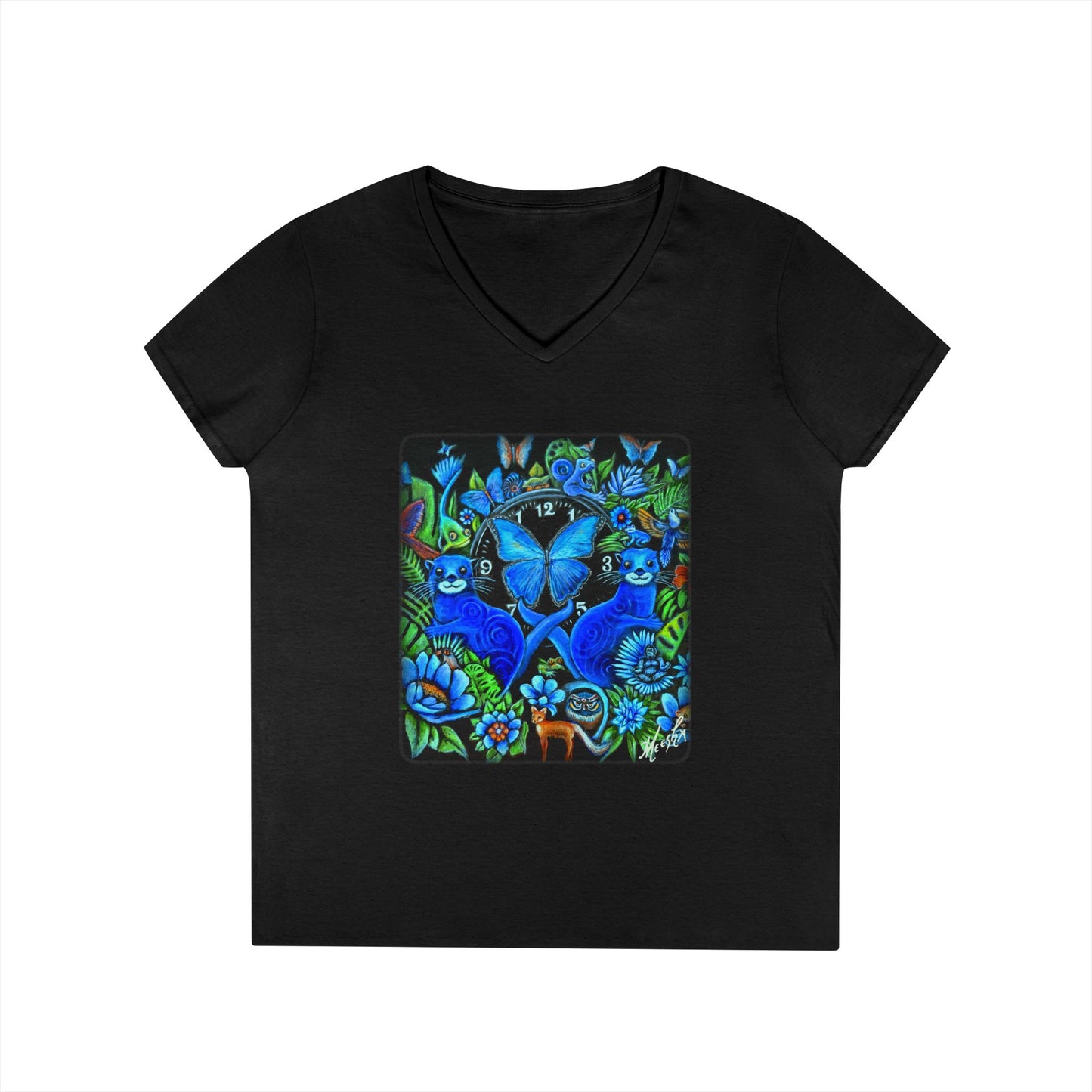 Out of Time Ladies' V-Neck T-Shirt