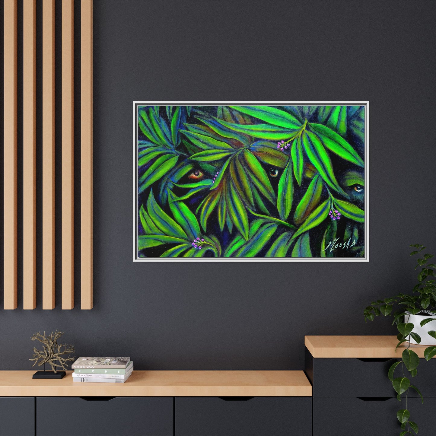 Jeepers Peepers Framed Canvas Print