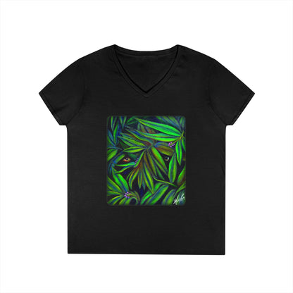 Jeepers Peepers Ladies' V-Neck T-Shirt
