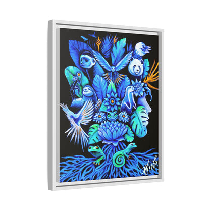Out of The Blue Framed Canvas Print
