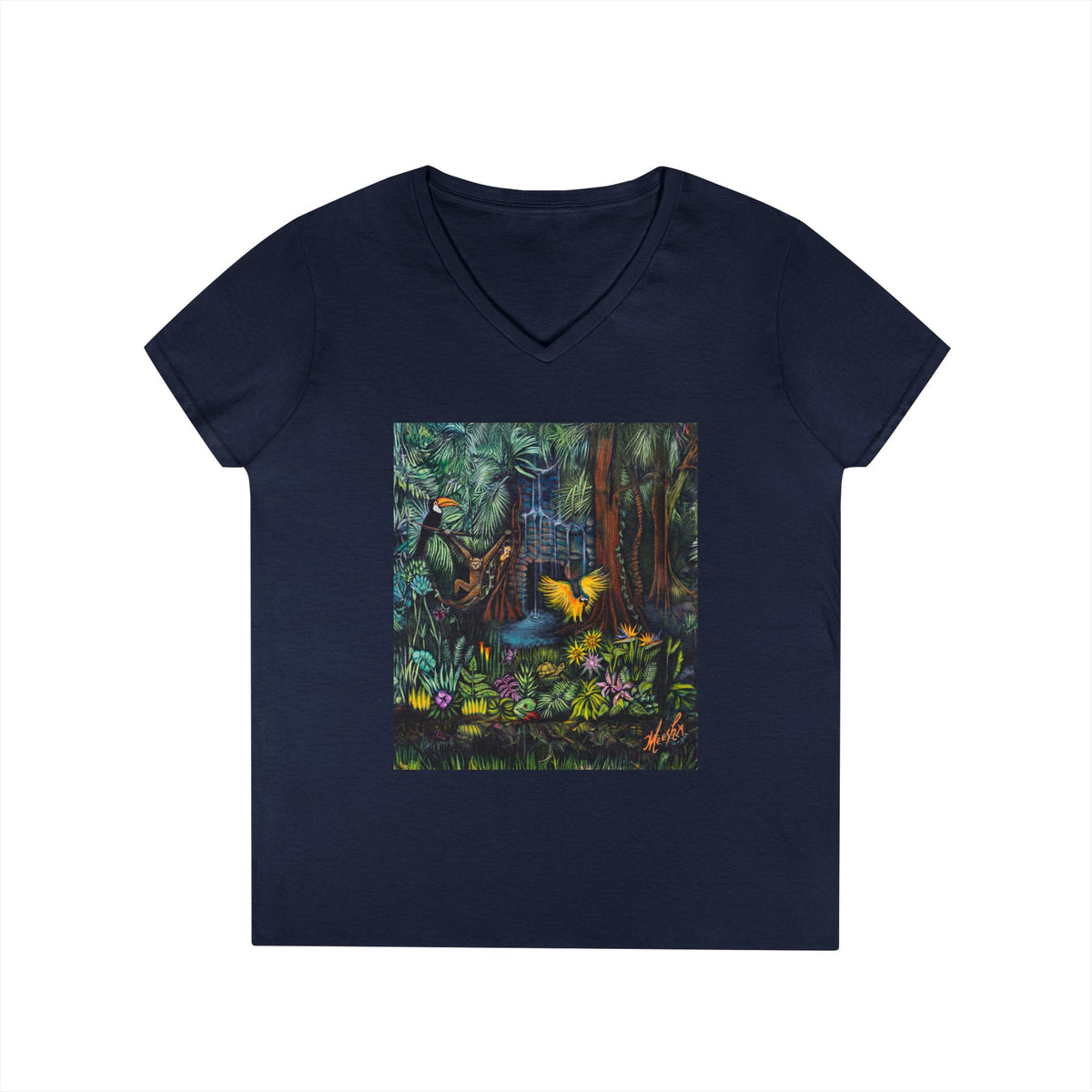 Amazonia  Ladies' Nature Lover V-Neck T-Shirt