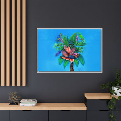 Palm Tree of Life Framed Canvas Print