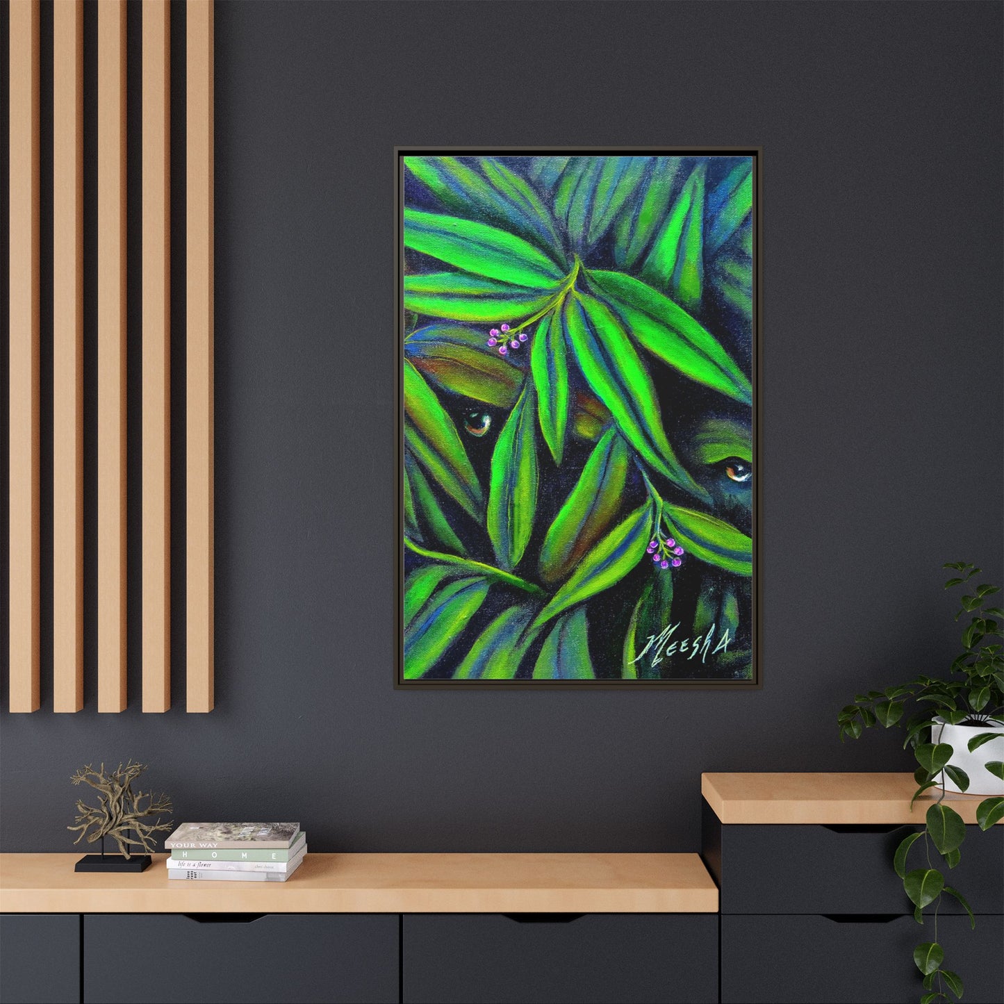 Jeepers Peepers Framed Canvas Print