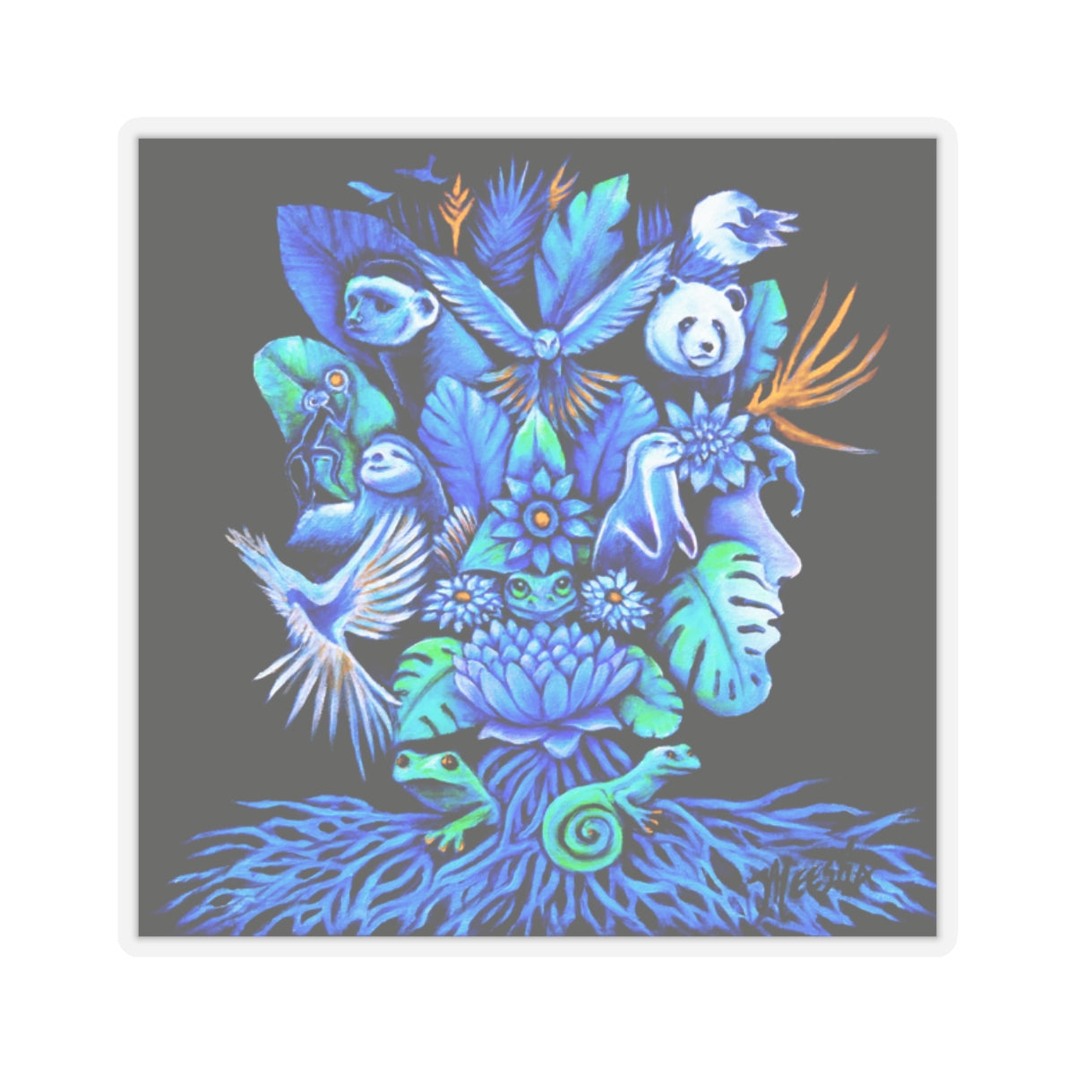Out of the blue Kiss-Cut Stickers