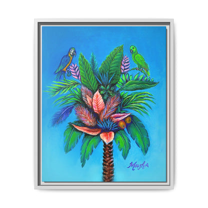 Palm Tree of Life Framed Canvas Print