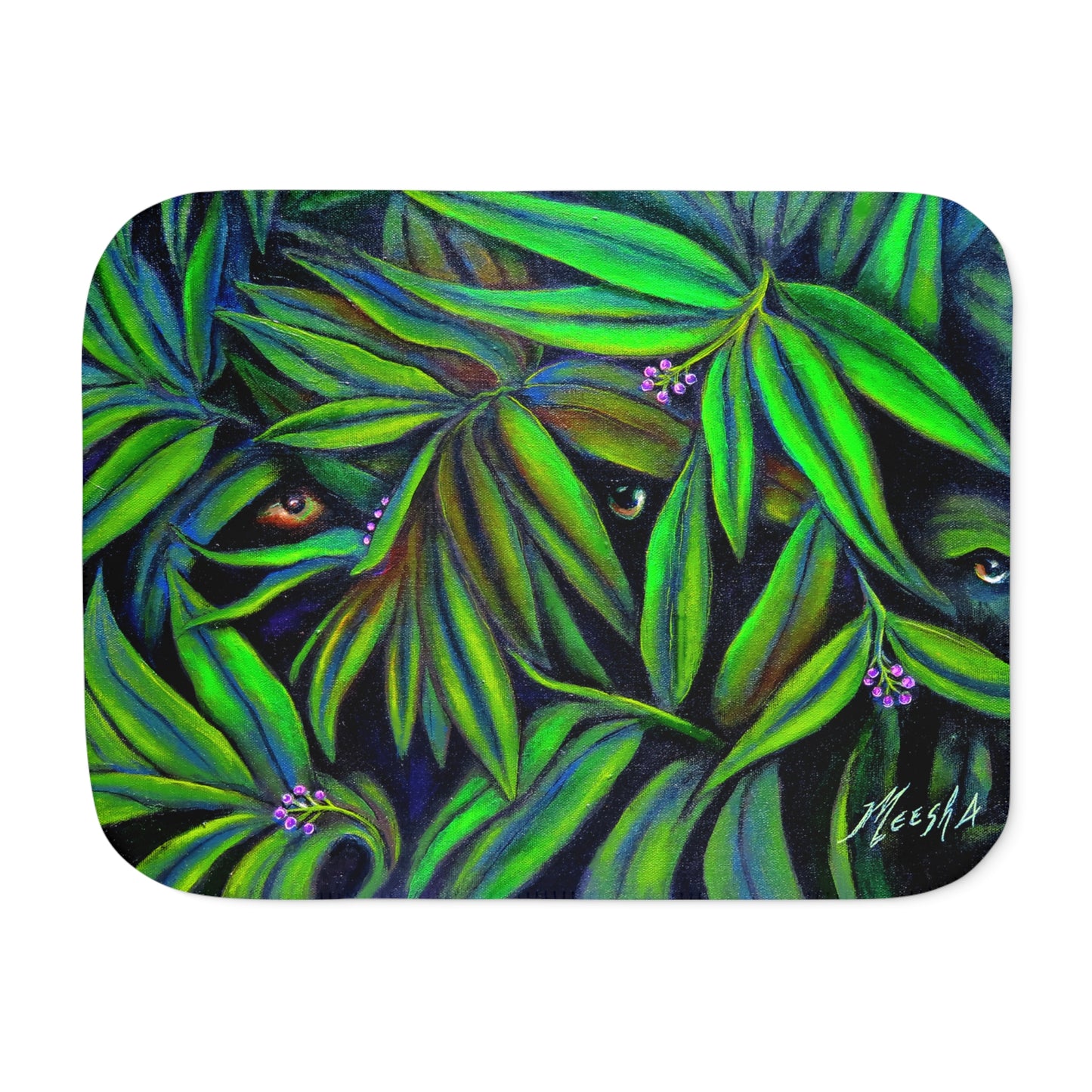 Colorful and Cozy Jeepers Peepers Sherpa Blanket