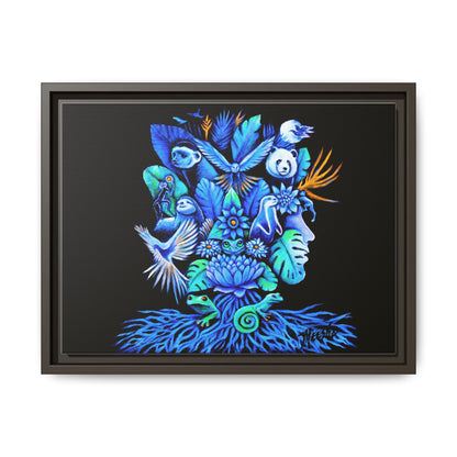 Out of The Blue Framed Canvas Print