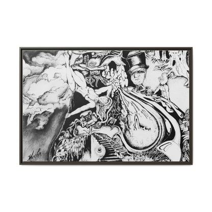 Alice In Blunderland Framed Canvas Print