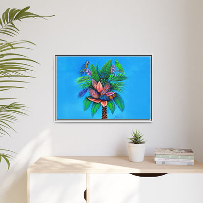 Palm Tree of Life Framed Canvas Print